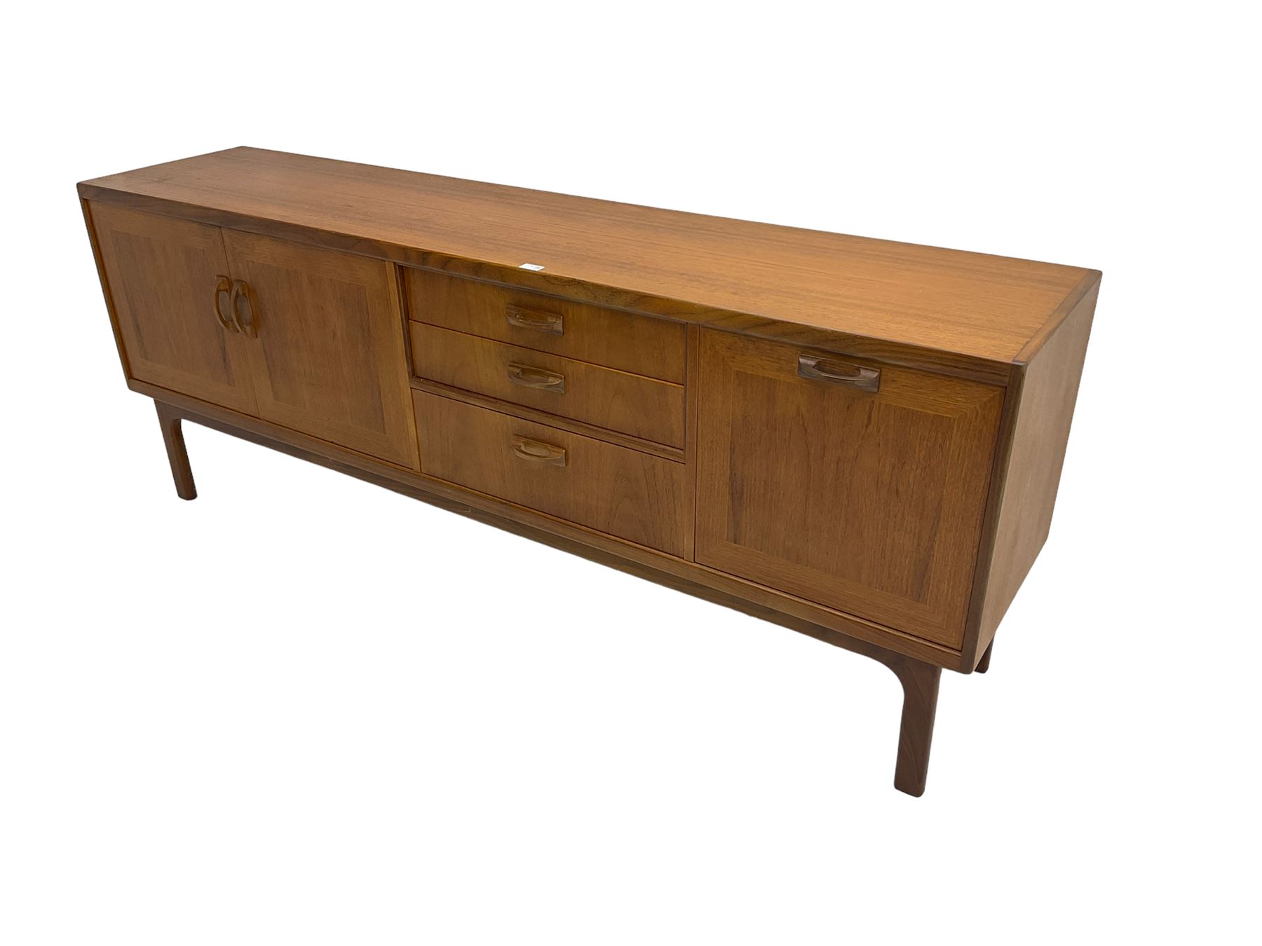 GPlan mid20th century 'Sierra' teak sideboard, fitted with two
