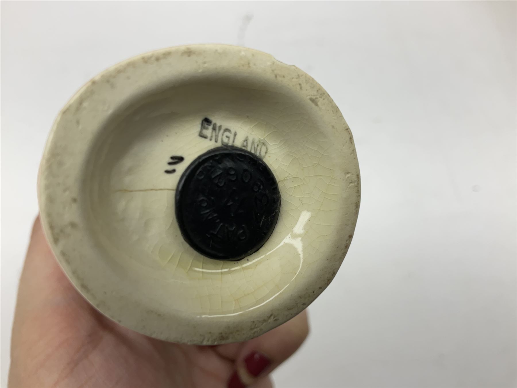 Beswick model of a seated bulldog, model no. 1872, Beswick Laurel & Hardy cruet set on stand, no. 575, Melba Ware animal figures to include large horse, hippo, rhino, USSR tiger cub figure, other ceramics to include Mason's lidded jar etc