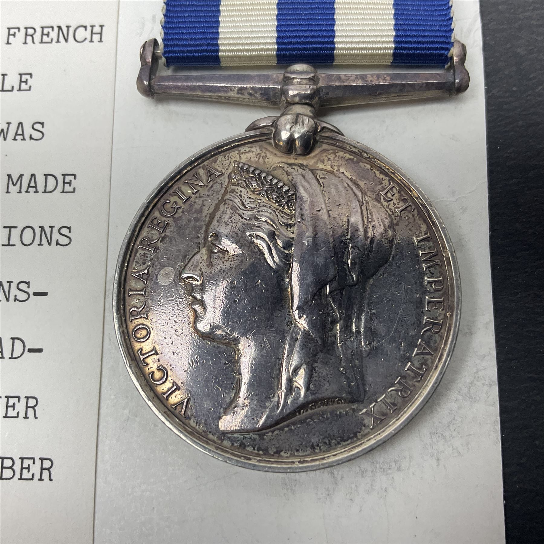 Victoria Egypt Medal 1882-89 awarded to 37 Pte. B. Massey 1/Yorkshire Regiment; with ribbon