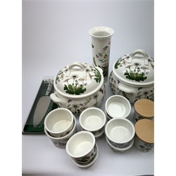 A group of Portmerion Botanic Garden wares, to include two tureens and covers, a number of serving dishes, dishes, cruets, ramekins, vase, etc.  