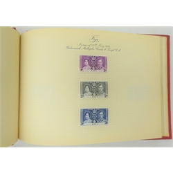  Coronation stamps 'May 1937', mounted mint in 'The Colonial & Dominion Postage Stamp' album  