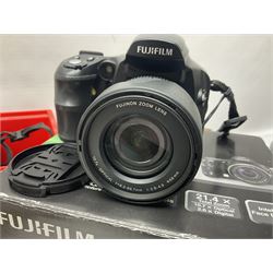 Minolta Dynax 5xi camera body serial no 17222646 with 'AF Zoom Xi 28-80mm 1:4(22)-56' lens serial no 17220881, Minolta SRT101 camera body serial 1944687, Lumix camera body serial no K6SC10168 etc 