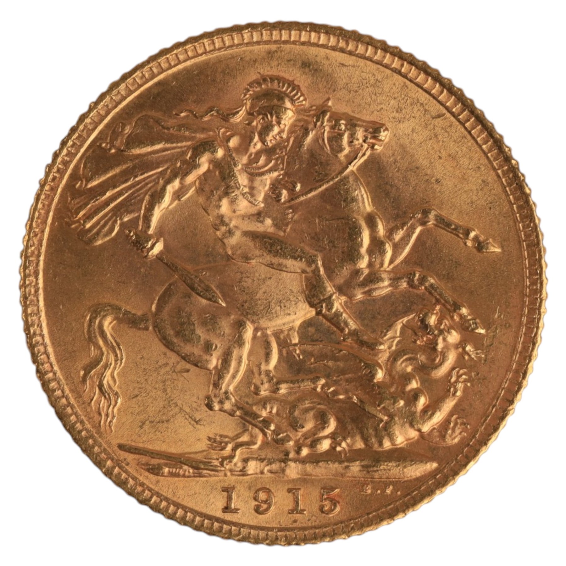 King George V 1915 gold full sovereign coin