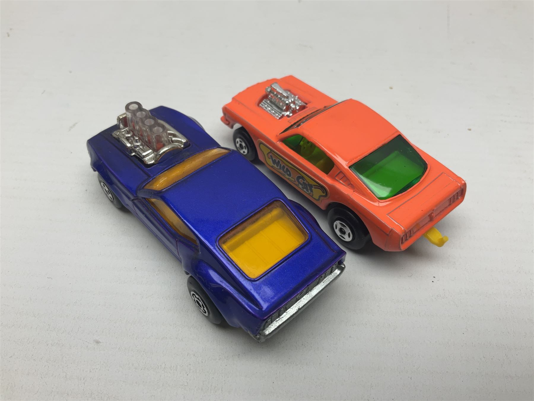 Matchbox 1-75 Series 'Superfast' ex-shop stock - eight models comprising 8f Wildcat Dragster, 9e AMX Javelin, 10e Piston Popper, 13e Baja Buggy, 14d Iso Grifo, 19e Road Dragster, 22d Freeman Intercity Commuter and 23e Volkswagen Camper; all boxed (8)