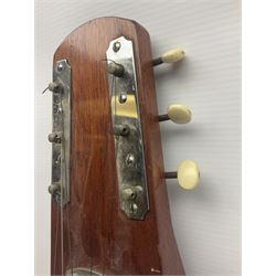 Early 1960s lap steel electric guitar with mahogany body and Plato pick-up, L81.5cm