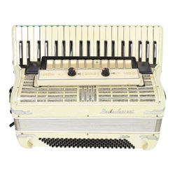 Paolo Soprani accordion, with 120 bass buttons and 41 piano keys, in soft case