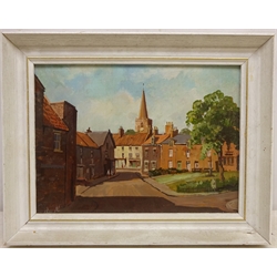  'Smiddy Hill Pickering', oil on board signed by Don Micklethwaite (British 1936-) 19cm x 26cm   