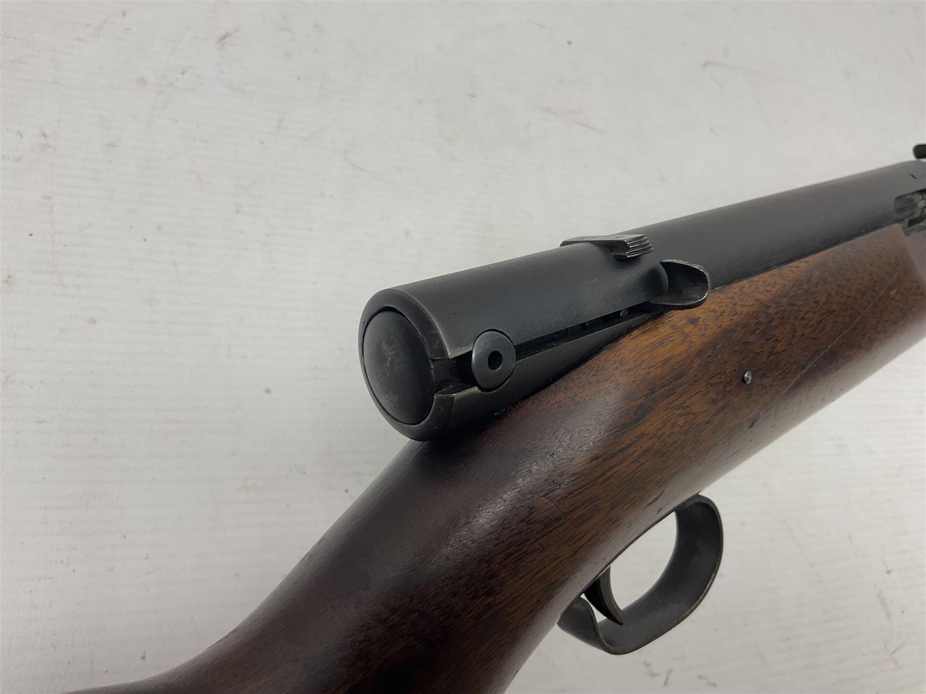 Winchester Model 74 .22 Short semi-automatic single shot rifle, the 61cm(24