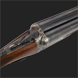 William Evans 12 bore double trigger boxlock ejector, side by side double barrel shotgun with 66cm (26
