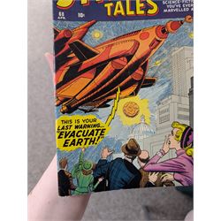 Fifty-six Marvel Silver Age 'Strange Tales' comic books, spanning years 1959-1966, comprising issues #68, #91, #94, #96, #100, #101, #106, #108, #113, #115, #116, #119, #121, #122, #124-#149, including some duplicates