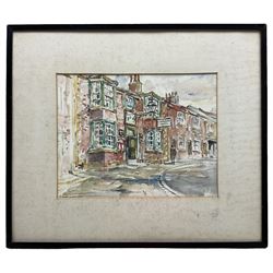 Rowland Henry Hill (Staithes Group 1873-1952): 'White Swan Hotel' Stokesley, watercolour signed and dated 1935, 21cm x 28cm 