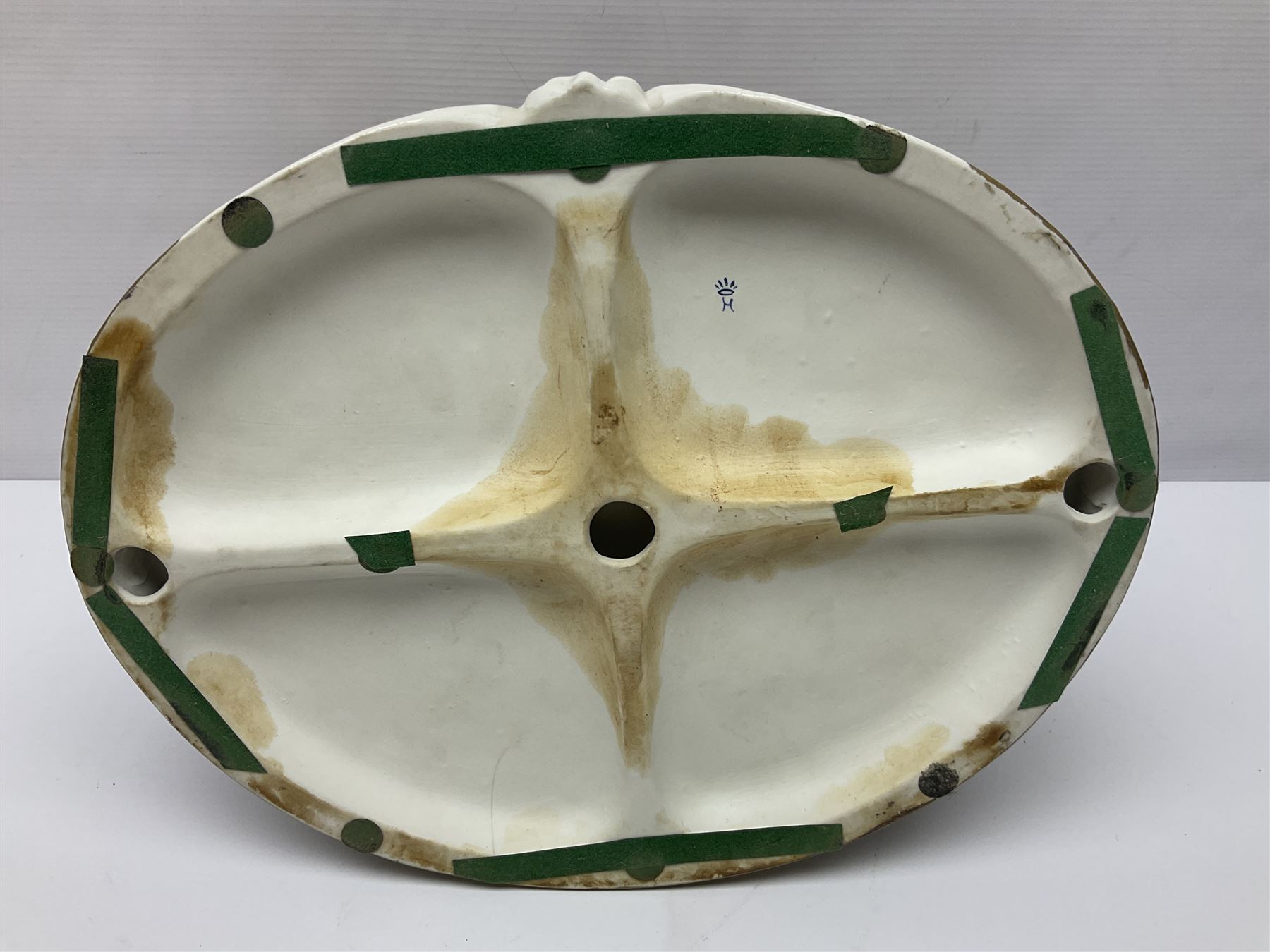 Capodimonte The Cheats, signed Zanella, together with another Capodimonte figure, H24cm  