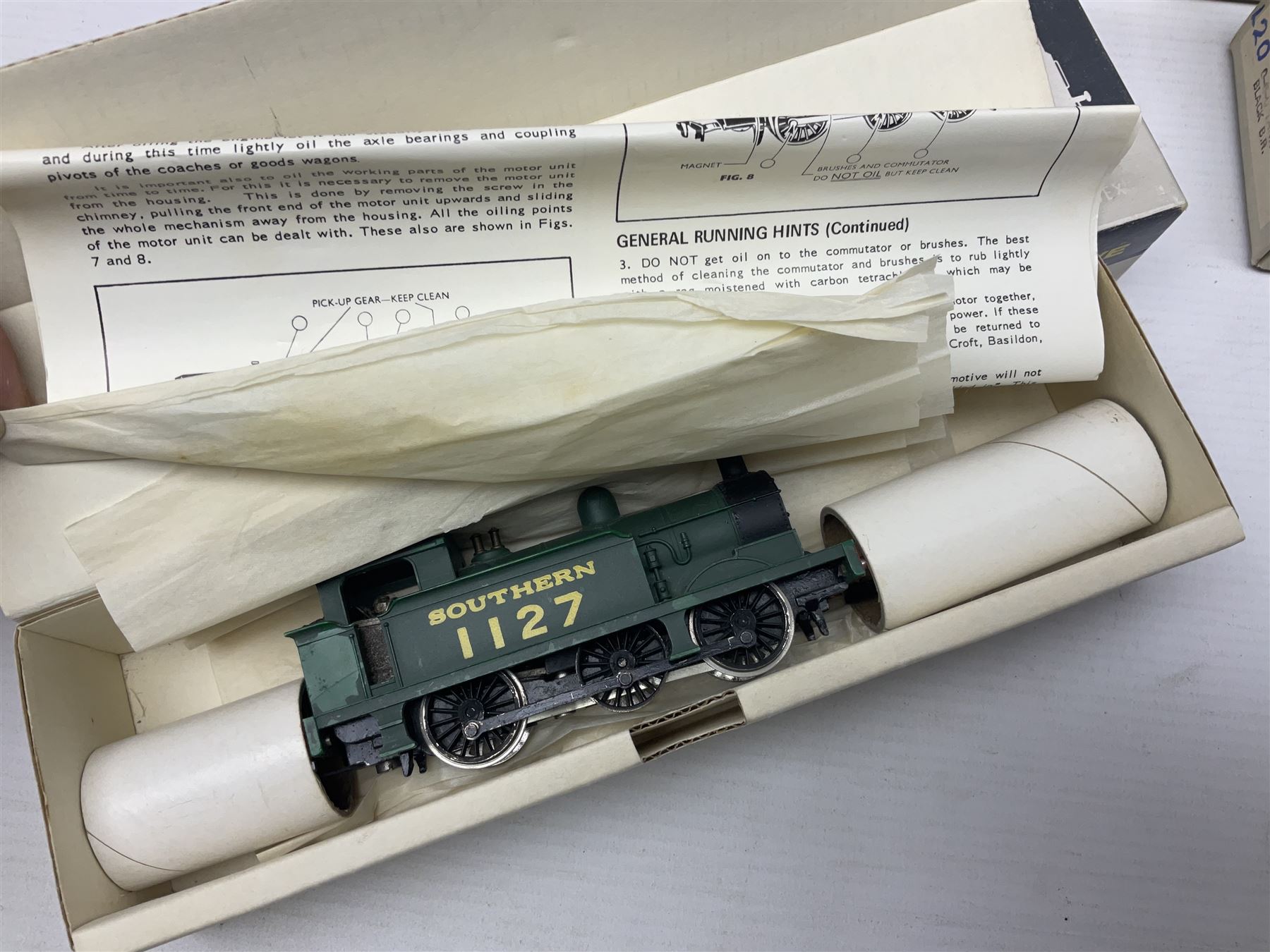 Wrenn '00' gauge - five Class R1 0-6-0 tank locomotives - No.7420 in LMS Red; No.31337 in BR Black; No.31340 in BR Malachite Green; No.1127 in Southern Green; all in boxes with instructions; and No.1127 in Southern Green; in associated Wrenn box (5)