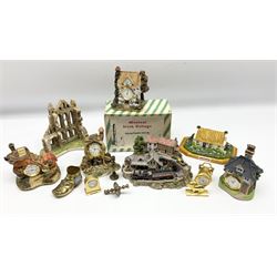 Danbury Mint 'The Arrival of The 4.45' by Jane Hart with accompanying certificates, other models to include clocks and other miniatures etc