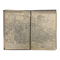 Bradshaw's Northern Railway Time Table issued 19th October 1839, the first of Bradshaw's Railway Time Tables, the green cloth cover with gilt lettering to front, the interior with railway maps of Lancashire, Manchester and Liverpool and details of rail fares