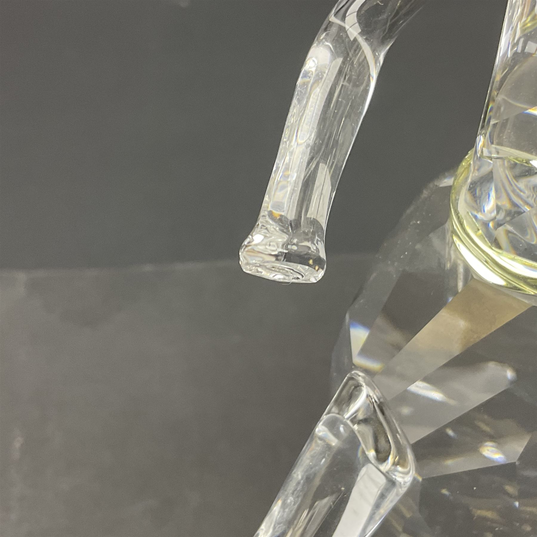 Three Swarovski figures, comprising flamenco dancer, female dancer with certificate and ballerina, tallest H21cm  