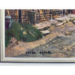 Peter Brook (Northern British 1927-2009): 'Right for Huddersfield', oil on board signed, titled verso 60cm x 90cm
Provenance: West Yorkshire dec'd estate; the deceased was good friends with the artist.