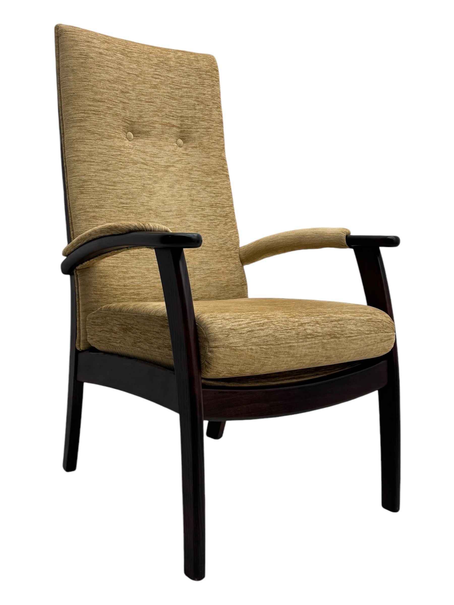 Cintique - late 20th century hardwood-framed easy chair 