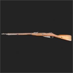 REGISTERED FIREARMS DEALER ONLY De-activated Russian Mosin Nagant 7.62x54RMN2575 bolt action rifle, serial number 117,  72cm (28.5