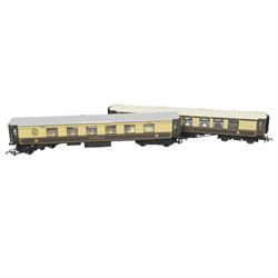 Six Hornby 00 gauge Pullman 1st class carriages, comprising Minerva, Juana, Cygnus, Zena, Evadne and car no. 65, unboxed
