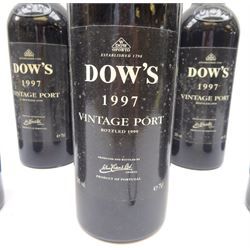 Dow's 1997 vintage port, bottled 1999, 75cl, 20%vol, eight bottles