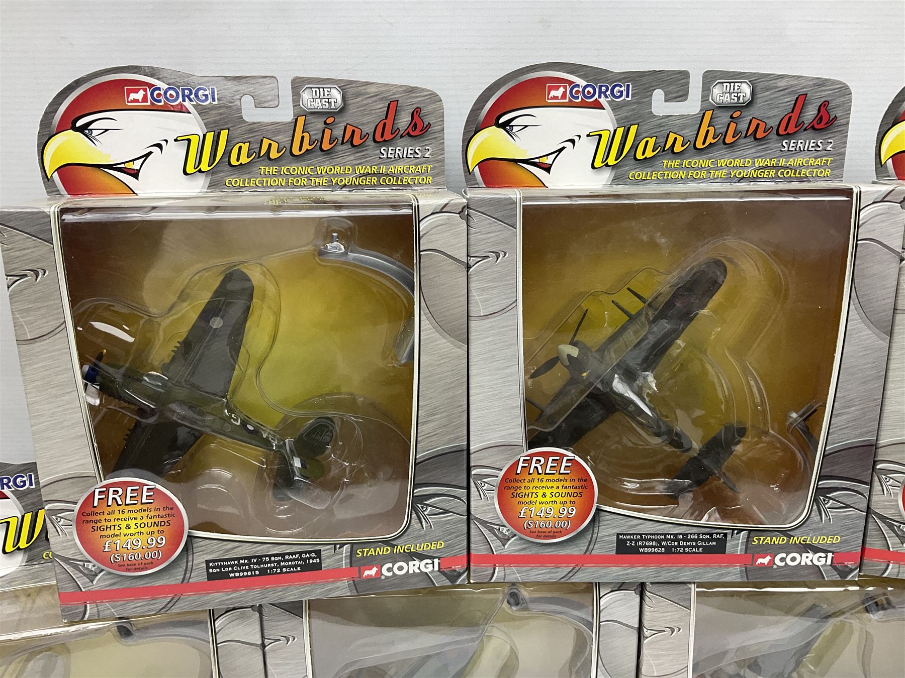 Corgi Aviation Archive - thirteen 'War Birds' Series 2; all boxed (13)