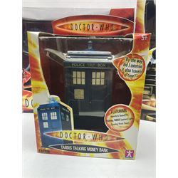 Dr. Who - four boxed collectables by Character Options and Wesco comprising Radio Controlled Dalek, Radio Controlled 1/4 scale K-9, Dalek and Tardis money banks (4)