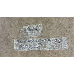 William Henry Stopford (Irish 1842-1890): 'Natural Arch between the Cliffs at Flamborough Head' with Children Fishing, watercolour signed, titled verso 33cm x 49cm