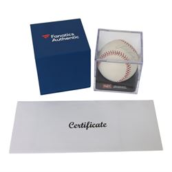 Signed Sandy Koufax Rawlings baseball, contained within an acrylic display box, with certi...