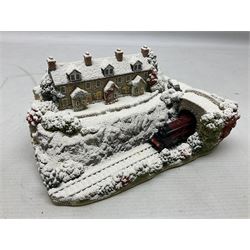 Five Lilliput Lane Illuminated Cottages, comprising Christmas is Coming, with box and deed, Christmas at Mol's, with box and deed, Christmas in Canterbury, with box and deed, Christmas Lights at Sweet Delights and The Three Kings, with box and deeds, together with twelve other Lilliput lanes, to include The First Noel, with box and deed, Winters Moonlight, Yuletide treats, with box and deed etc (17)