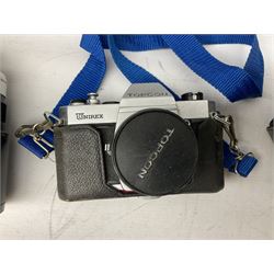 Quantity of cameras and lenses to include Topcon Unirex camera etc with cases