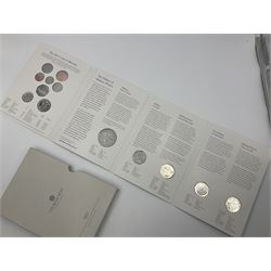 The Royal Mint United Kingdom 2021 brilliant uncirculated annual coin set, in card folder