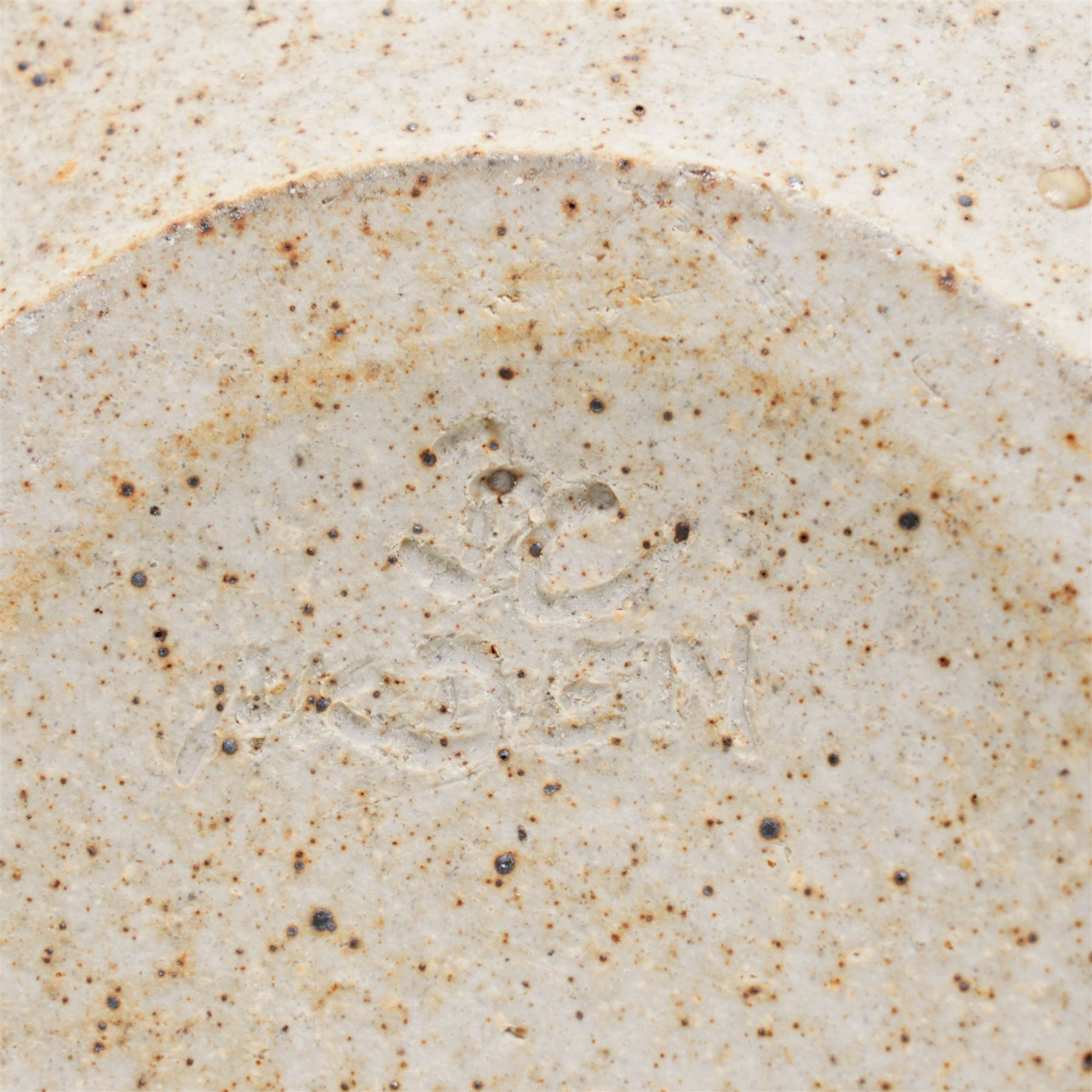 Barbara Cass (1921-1992) for Arden pottery; two studio pottery stoneware jugs, in brown and white glazes, impressed marks to bases, tallest H21cm, and another smaller vase (3)