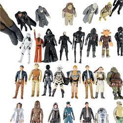Collection of Hasbro Star Wars figures, including Han Solo prisoner action figure and loose 3.75 inch figures, Stor Disney Star Wars Death Star and a Modern Age Marvel Star Wars comic book issue #12