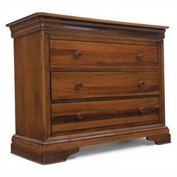 Willis & Gambier - French cherry wood chest fitted with three drawers, on bracket feet