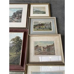Collection of Yorkshire paintings, artists including Angus Rands, Joseph Pighills, Claude Horsfall, Gordon Clifford Barlow, Joseph Appleyard, George Graham, L Wilkinson, John Frederic Greenwood, etc (11)