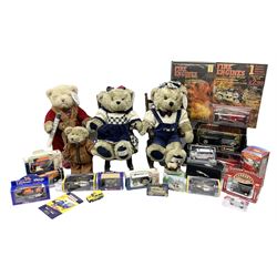 Quantity of toys to include quantity of die-cast models to include boxed Bburago, Millenium 2000 Collection bears etc