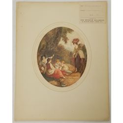 After William Hamilton RA (British 1751-1801): 'Morning Noon Evening and Night', set four colour stipple engravings by William J Allingham signed in pencil 32cm x 27cm (4) (unframed) 
Provenance: pub. GJ Howell, Museum Galleries, London 1919