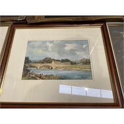 Collection of 19th and early 20th century oil paintings and watercolours, artists including Joseph Pighills, Victor Noble Rainbird, Louis Cox, Arthur W Newsholme, John Sowden, Arthur Tucker, Albert Woods, Alfred Robert Hayward, Manner of Thomas Creswick, etc (15)