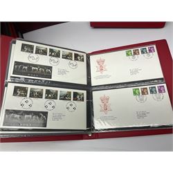 Mostly Queen Elizabeth II Great British first day covers, many with printed address and special postmarks, small number of Monaco and other World covers etc, housed in fourteen ring binder albums
