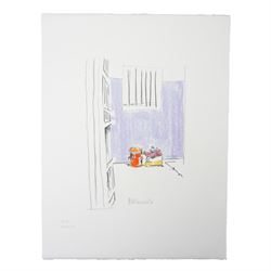Nelson Rolihlahla Mandela (South African 1918-2013): 'My Robben Island' - ' 'The Church' 'The Lighthouse' 'The Cell' 'The Window' 'The Harbour' 'Motivation', set of six lithographs in colours signed and numbered EP 5/10 edition 500 in pencil with blindstamp, pub. by the Belgravia Gallery, 2002,  66cm x 50cm, together with original box (6) (unframed)