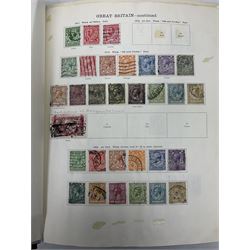 Mostly Great British King George V and later stamps, including marginal examples, 1924 British Empire Exhibition used and unused with singles, pairs and blocks, various controls etc, small number of Morocco Agencies overprints etc, King Edward VIII unused stamps, King George V 1939-48 used values to one pound including dark blue ten shillings etc, housed in 'The Sectional Imperial Album'