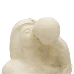 Robert Clatworthy RA (British 1928-2015): Mother and Child, cast fibreglass resin sculpture group in white finish, W44cm H88cm
Provenance: Gifted directly by the artist to the vendor's partner