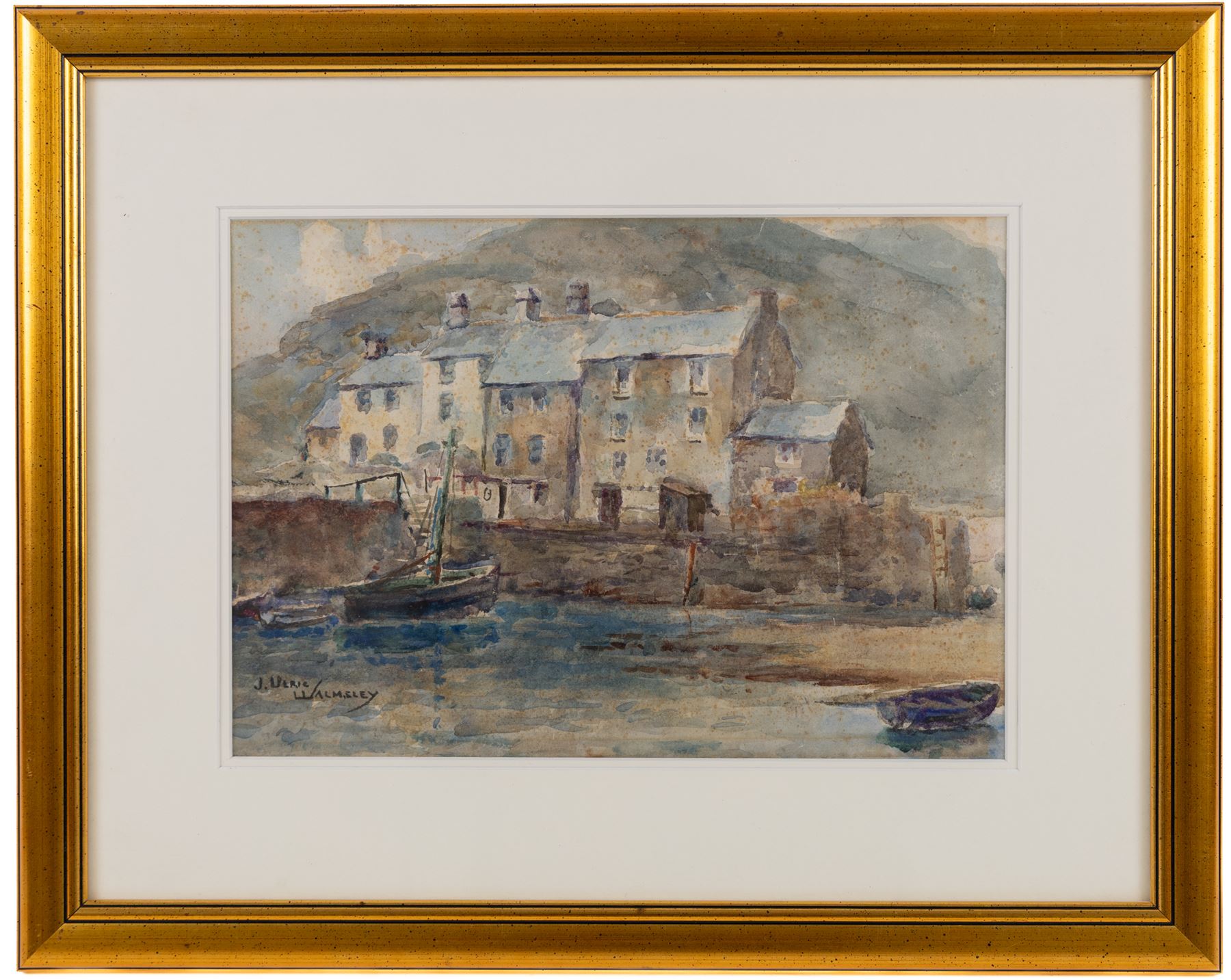 James Ulric Walmsley (British 1860-1954): Polperro - Cornwall, watercolour signed 19cm x 27cm