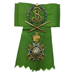 Military and  Hospitaller Order of St. Lazarus of Jerusalem, Knight of Grace, gilt silver ...