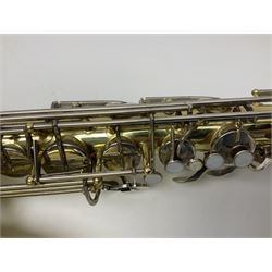 Yamaha YTS-23 tenor saxophone, serial no.021481; in fitted case with crook and accessories.