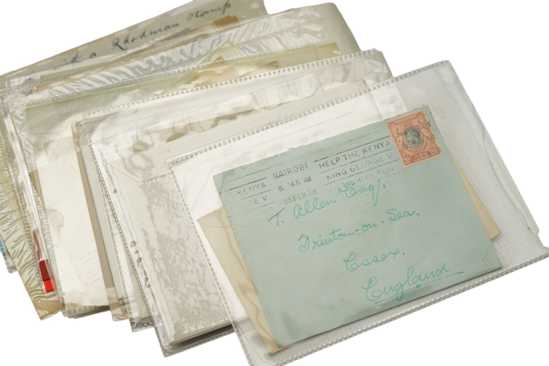 Postal history and ephemeral items, including Air Mail covers, Queen Victoria Natal post card and other stamps on postcards, mourning covers, commemorative covers, Queen Elizabeth II Tristan Da Cunha half pence to nine pence stamps on cover with 'Gough Island' postmark, various Imperial Airways covers etc, the majority being Africa but also with some all World material, housed in a binder and loose
