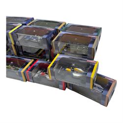Thirty Atlas Editions Grand Prix Legends of Formula 1 diecast racing cars, all boxed, together with associated magazines 