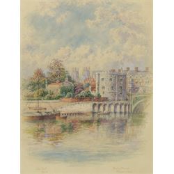 George Fall (British 1848-1925): 'Water Tower - Minster York', watercolour signed and titl...