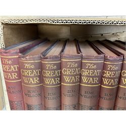 The Great War  by H W Wlison. 13 volumes. 1914-19;The Second Great War by Hammerton. 9 volumes; and The Second World War by Winston Churchill. 6 volumes.
